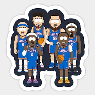 OKC Thunder South Park Digital Illustration Sticker